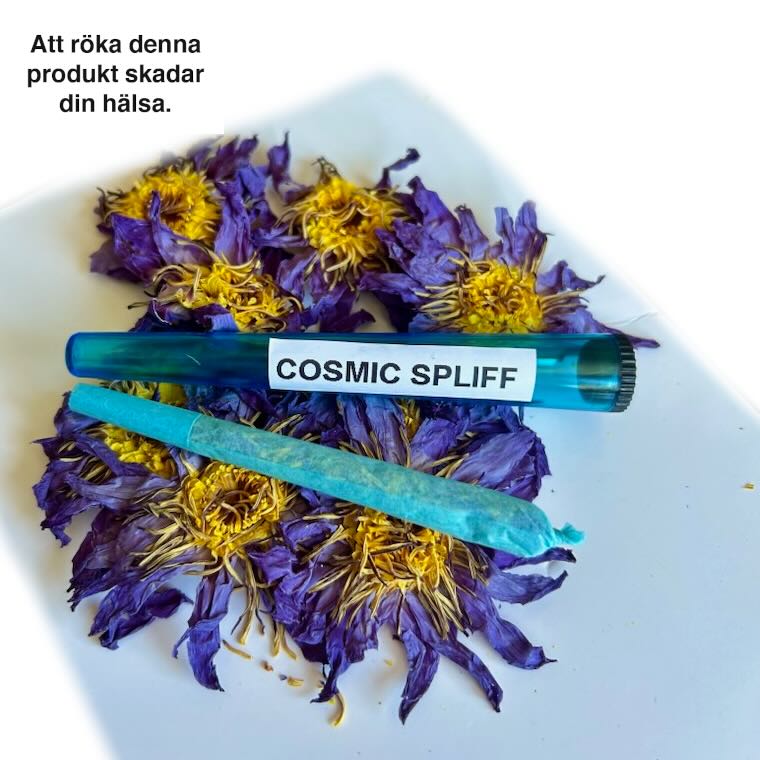 Cosmic Spliff örtblandning med egyptisk blå lotus och damiana